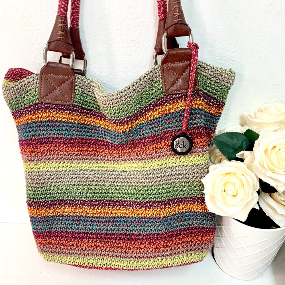 The Sak multicolored quilted handbag